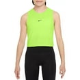 thumbnail image 2 of Nike Pro Girls' Dri-FIT Training Tank Top Color: Volt/Black Size: L, 2 of 2