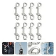 thumbnail image 2 of 8 Pcs Clips Doubles en Métal pour Cordes et Chaînes en Industriel et Extérieur, 2 of 8