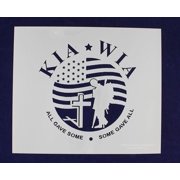 KIA-WIA Flag Stencil 12 x 14 Painting/Crafts/Templates
