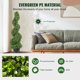 thumbnail image 2 of VEVOR Árboles de boj topiarios artificiales, 4 pies de alto (2 piezas) Planta de topiario sintetico para exteriores, planta verde para todo el año con hojas reemplazables, 2 of 8