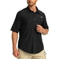 thumbnail image 1 of CHUANK Men‘s Short Sleeve Fishing Shirts Lightweight UPF 50+ Sun Protection SPF Fishing Hiking Running, 1 of 7