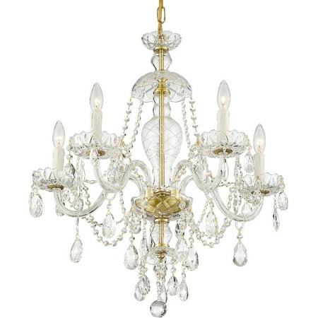 

RLA Crystorama RL-477465 Chandeliers Polished Brass Steel Candace