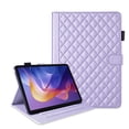 thumbnail image 3 of for Xiaomi Redmi Pad 2 2025 11 inch Case, Rhombus Pattern Multiple Viewing Angles Stand Slim Folio Cover (Purple), 3 of 6