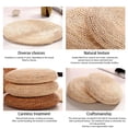thumbnail image 3 of Round Straw Cushion Round Straw Cushion Yoga Meditation Cushion Silk Padding Floor Mat, 3 of 8