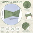 thumbnail image 3 of 150 Pcs Spandex Chair Sashes Bows Bands Chair Covers Decorations Elastic Ribbon Seat Ties for Wedding Birthday Party Banquet Hotel Events Ceremony(Sage Green), 3 of 14