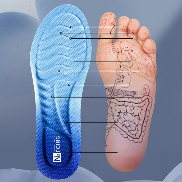 Breathable Shoe Insoles Shoes Inserts Sports Shoe Insole Replacement Insoles For Men WomenAlice blue45 46