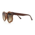 thumbnail image 6 of Unique Cloud Shape Thick Plastic Horn Rim Retro Sunglasses All Brown, 6 of 8