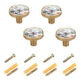 thumbnail image 2 of Qxltty Pink and White Butterfly Cabinet Knobs Kitchen Drawer Knobs Round Door Pulls Dressing Table Wardrobe Closet Knob Handles Decorative Set of 4, 2 of 9
