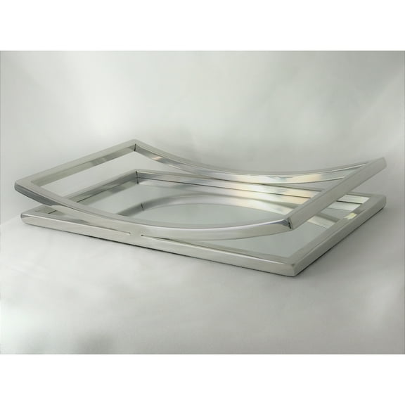 Elegance Mirror decorative or vanity tray 13.75x8" Geometric - N/A