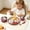 Hot Pink, variant on Lunxisen 1 Pcs Stainless Steel Suction Cup Fork And Spoon Set Toddler Self Feeding Utensils Non Silicone Suction Plate For Mealtime
