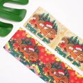 thumbnail image 4 of Cintas de satén de grogrén con estampado navideño para lazos, suministros de embalaje para decoración artesanal, 5 yardas 72256, 4 of 4