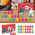 thumbnail image 2 of 24 Day Christmas Dinosaur Egg Advent Calendar Set Interactive Kids Holiday Countdown Surprise Festive Activity Toy For Children, 2 of 7