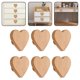thumbnail image 1 of Romantic Heart Shaped Wooden Handles for Cabinets and Dressers Pack of 6, 1 of 10
