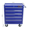 thumbnail image 2 of Tool Chest with 5 Lockable Drawer Tool Box Organizers and Storage Multifunctional Tool Cart with Wheels Tool Storage Organizer Cabinet for Garage, Warehouse, Repair Shop, 2 of 7