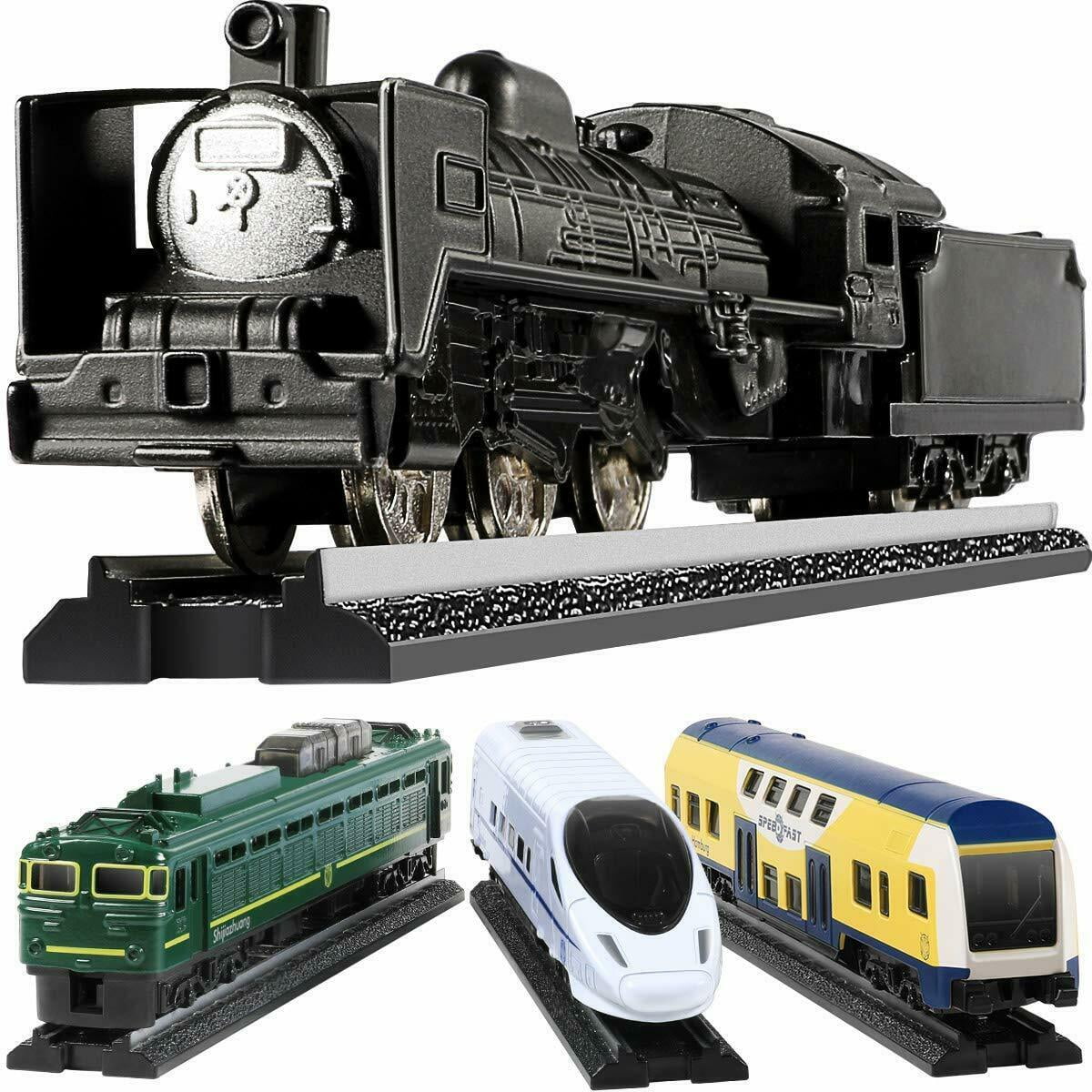 Train Set For Kids Track Metal Alloy Trains Cars Fit Gift Little Baby