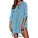 thumbnail image 3 of Ekouaer Women's Swimsuit Beach Cover Up Shirt Bikini Beachwear Bathing Suit Beach Dress, 3 of 5
