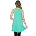 thumbnail image 4 of Womens Sleeveless A-line Tank Tunic Top, 4 of 5