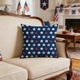 thumbnail image 1 of Independence Day Pillow Covers Striped Print Seat Cushions For Indoor Holiday Decor, 1 of 6