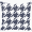Blue, variant on Simply Daisy 16" x 16" Houndstooth Geometric Print Pillow