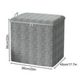 thumbnail image 3 of Hvmvliv 1Pc Clothes Organizer Foldabl Clothes Storage Bag with Lid Large Capacity Blanket Organization and Storage Bins with Sturdy Zipper Suitable for Bedding Gray, 3 of 6
