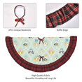 thumbnail image 4 of Kdxio Different Breeds of Dogs Print Christmas Tree Skirt Christmas Xmas Tree Skirts Mat for New Year Holiday Christmas Party Decorations-48", 4 of 6
