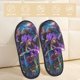 thumbnail image 2 of Fotbe Starry Night Iris Field Pantuflas Peludas para Mujer con Estampado, Zapatillas de Peluche, Zapatos de Invierno para Casa, Uso Interior y Exterior-Medium, 2 of 8