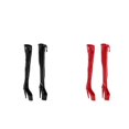 thumbnail image 1 of 1/6 Zapatos Femeninos sobre La Botas de Tacón Alto para Muñecas de Soldado de 12 Pulgadas de Acción Corporal Juguetes Calientes (rojo Y Zulema Botas de figuras de acción, 1 of 8
