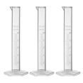 thumbnail image 1 of Unique Bargains 10ml Laboratory Measurements Clear White Plastic Graduated Cylinder 3 Pcs, 1 of 4