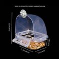 thumbnail image 5 of MANNYA Parakeet Feeder Box Pet Cage Plastic Food Container Birds Clear Dispenser Gift for Pet Bird Owner Drawer Design Durable, 5 of 12
