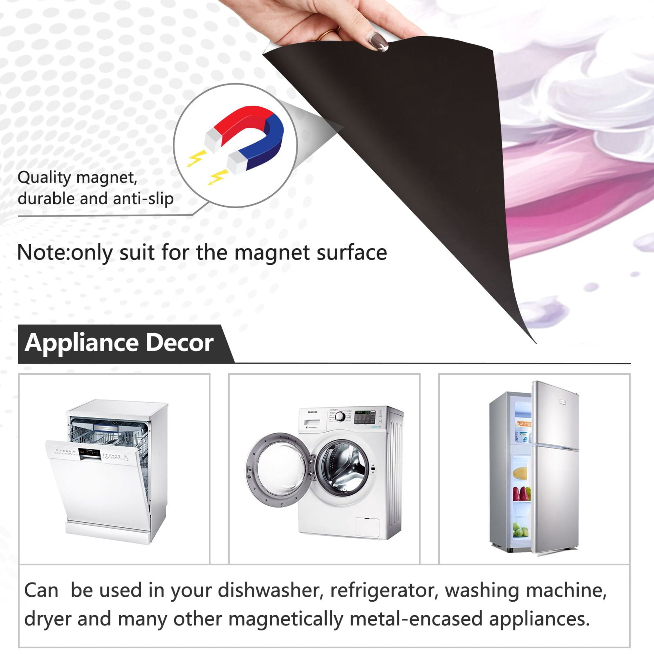 Dishwasher Magnetic Sticker 23x26 Inch Refrigerator Magnetic Sticker Washing Machine Magnetic Sticker Kitchen Panel Magnetic Sticker Home Decor Super Cool Sheep