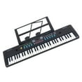 thumbnail image 3 of Teclado de piano eléctrico, órgano electrónico, regalos de cumpleaños, piano de música digital con soporte para hojas 61, 3 of 9