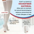 thumbnail image 4 of ITA-MED Anti-Embolism Stockings for Men and Women, Thigh High (18 mmHg) H-500, 4 of 7