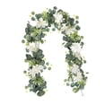 thumbnail image 3 of Ratán de 6 pies para decoración del hogar Ornamento colgante de pared Garland de guirnaldas de eucalipto artificial para porches de puerta en la, 3 of 9