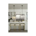 thumbnail image 3 of Pivot LED Collection Six-Light Textured Black Modern Style Chandelier with Downlight, 3 of 15
