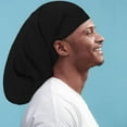 thumbnail image 6 of 4 Pieces Unisex Jumbo Dreadlock Cap Long Hair Dreads Head Wrap Sleeping Cap Hair Accessories Sleep Bonnet for Men Women, 6 of 7