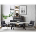 thumbnail image 2 of TOV Furniture Beatrix Grey Velvet Side Chair with Silver Legs, 2 of 20