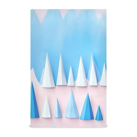 

Geometric Mountains Pattern Decorative Waffle Towel Kitchen Dishcloth 28x18in Multi-Use Tea Towel