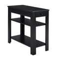 thumbnail image 4 of Convenience Concepts Designs2Go Baja 1 Drawer Chairside End Table with Shelves, Black, 4 of 6