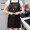 thumbnail image 2 of 2 Pack Adjustable Bib Apron with Decorative Wooden Shelves & Potted Plants Design 2 Pockets Perfect for Cooking & Kitchen Use for Men & Women, 2 of 6