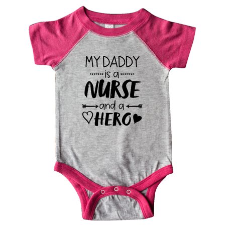 

Inktastic My Daddy is a Nurse and a Hero Gift Baby Boy or Baby Girl Bodysuit