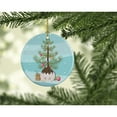thumbnail image 2 of Dzungarian Hamster Merry Christmas Ceramic Ornament 2.8 in x 2.8 in, 2 of 3