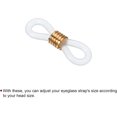 thumbnail image 4 of Eyeglass Chain Connector, Adjustable Anti Slip Silicone Rubber Strap Holder End Loop for Eyeglasses Sunglasses, 4 of 5