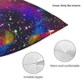 thumbnail image 3 of Pofeuu Bright Universe Print Double-sided plush pillowcase Square Throw Pillow Covers Pillows Cover for Living Room Bedroom Sofa Couch Cushion Cover（No pillow core）-22"x22", 3 of 7