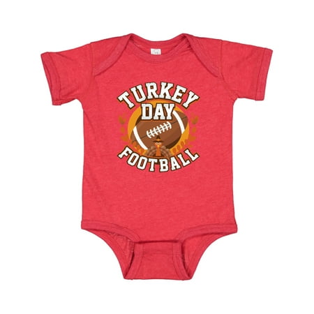 

Inktastic Thanksgiving Football Turkey Day Gift Baby Boy or Baby Girl Bodysuit