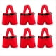 thumbnail image 1 of Paquete de 6 Bolsas de Regalo Navideñas con Forma de Papá , Pequeñas Bolsas de Dulces, Bolsas de Regalo Decorativas para Fiestas Navideñas para Regalos, 1 of 6