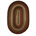 thumbnail image 1 of Colonial Brown Area Rug, Braided Textured Design, 2Ft. X 4Ft. Oval Runner Reversible, Washable Carpet, 1 of 2