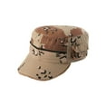 thumbnail image 1 of Enzyme Washed Cadet Twill Army Style Cap with Zipper, Desert, 1 of 1