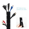 thumbnail image 2 of Labymos Cable Concealer Management Sleeve Wire Organizer for TV Computer Fridge Neoprene Cord Cover Cable, 2 of 7