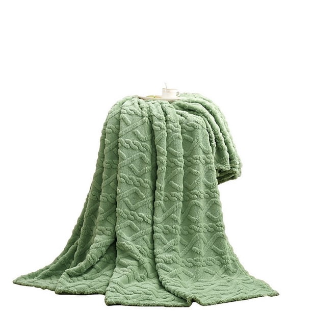 Manta de Lanzamiento Suave 80x100cm Ultra Suave Y Cálida Manta de Lana Cálida Sólida, Manta de Lanzamiento Sofá Cama Manta Súper Suave