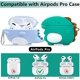 thumbnail image 2 of 2 Pack Airpods Pro Case Cute,3D Kawaii Soft Silicone Cartoon Animal Fun Funny Cool Protective Cover Skin for Apple Airpod Pro Case with Keychain for W, 2 of 4